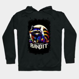 Rainbow Raccoon under Moonlight Hoodie